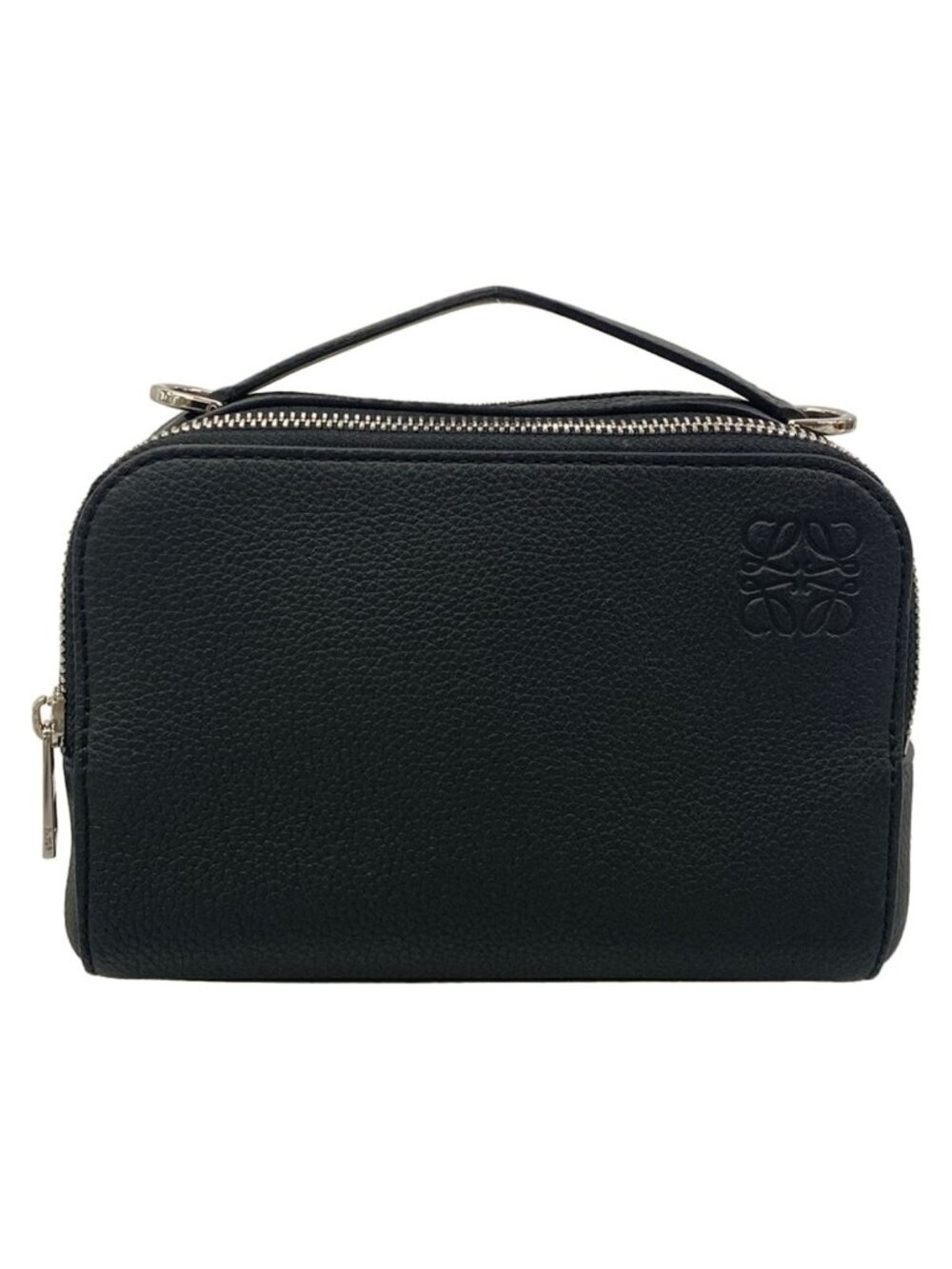 Loewe Crossbody Camera Bag Mini Black Leather